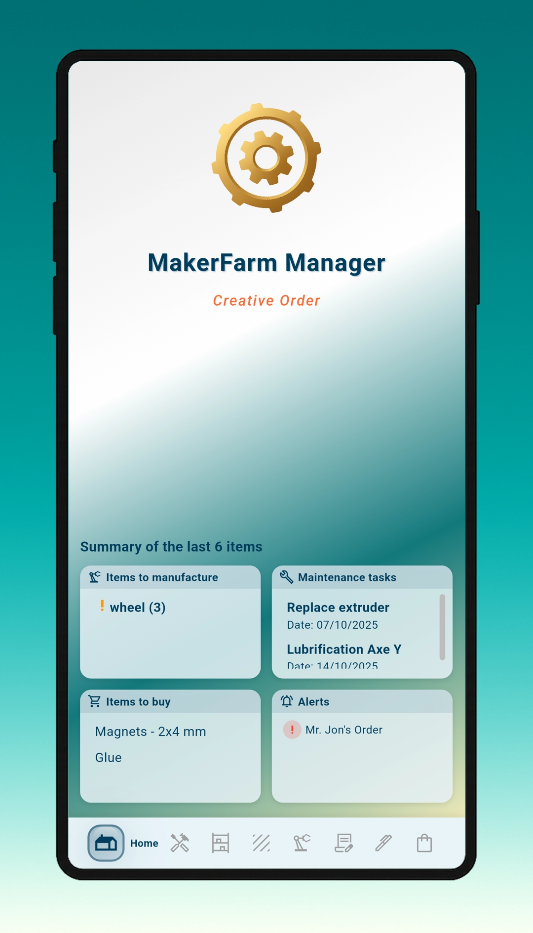 MakerFarm Manager